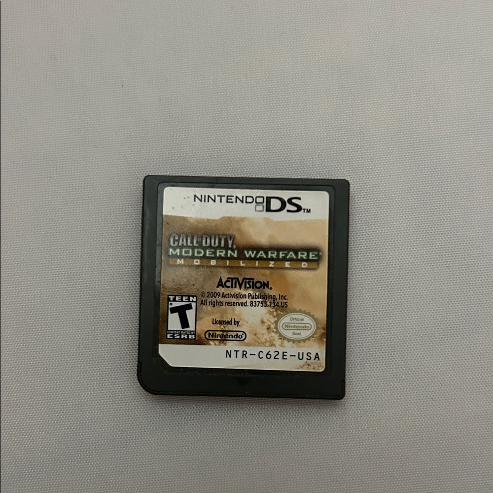 Nintendo DS Call of Duty: Modern Warfare Game Cartridge